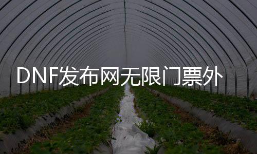 DNF发布网无限门票外挂